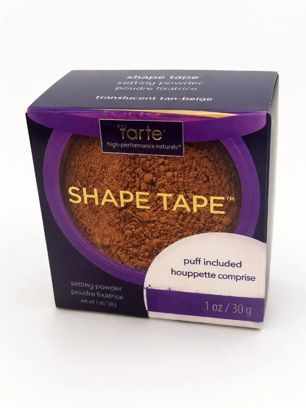 Tarte Shape Tape Setting Powder Translucent Tan-Deep 0.42 oz Full Size